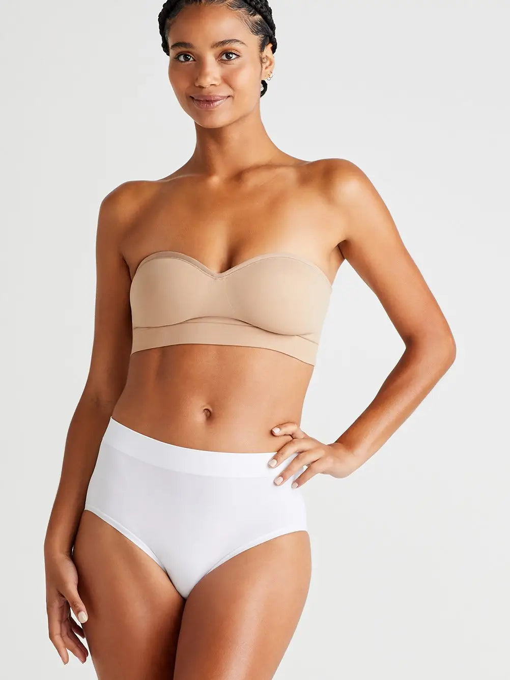 Soiree Longline Bustier Convertible Bra Natural 32C by Le Mystere