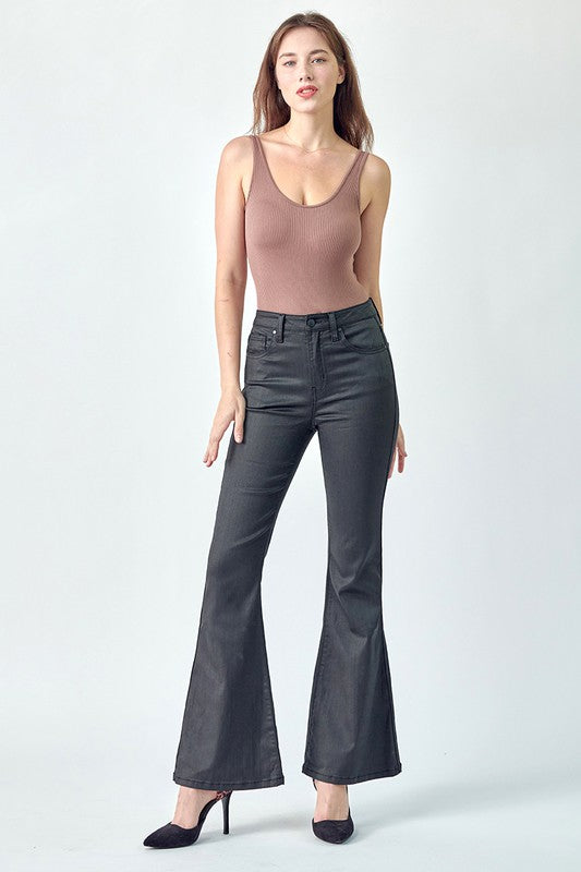 Risen Jeans High Rise Black Flare Jeans – Cycle of Heart