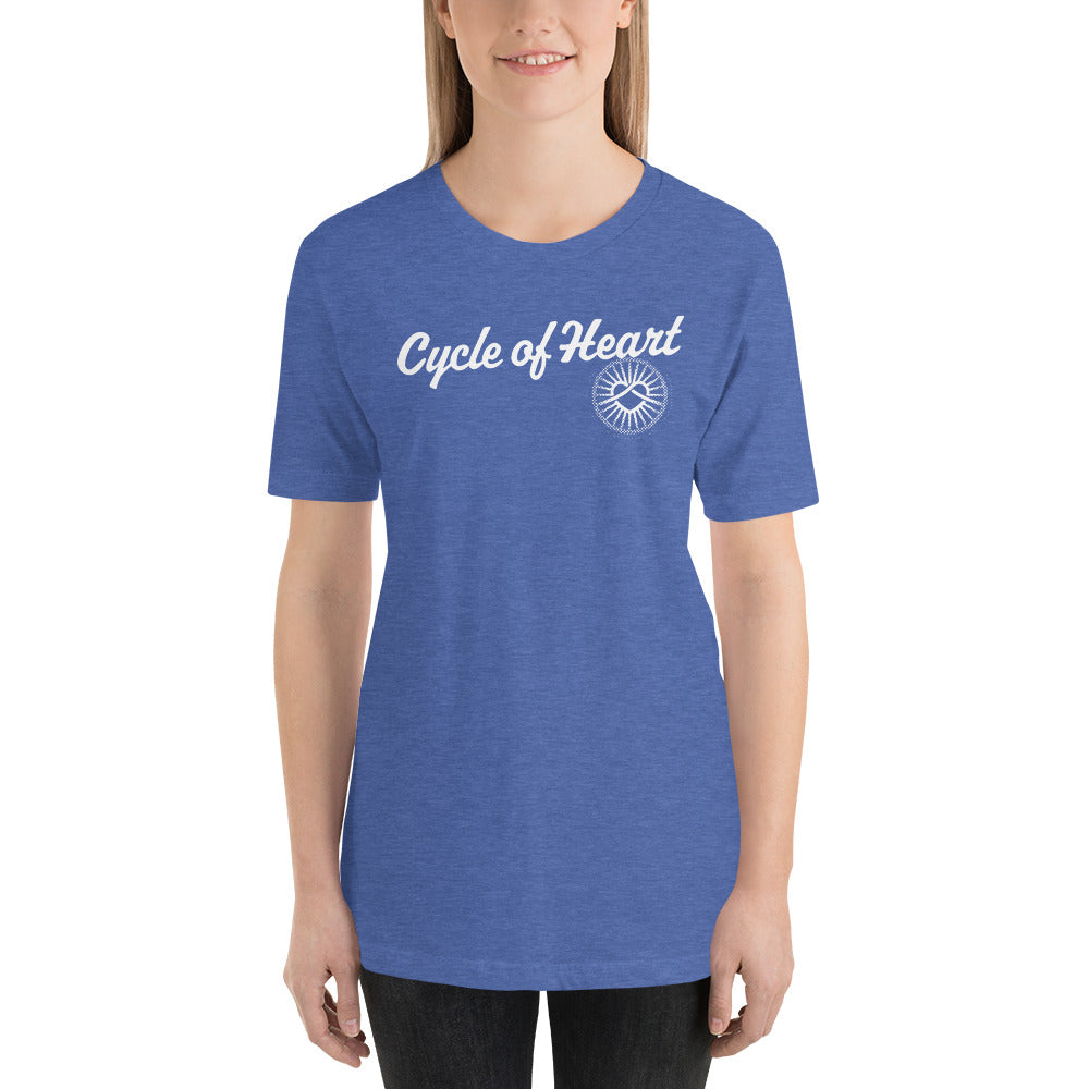 Unisex Cycle of Heart Dithered Wheel T-Shirt